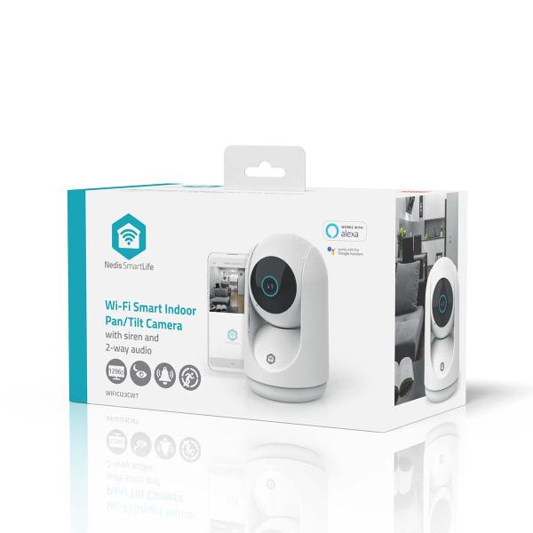 SmartLife Innenkamera | 3MP Full HD 1296p | Pan tilt | Cloud Storage (optional) / microSD (not enthalten) / Onvif | mit Bewegungssensor | Nachtsicht | Weiss