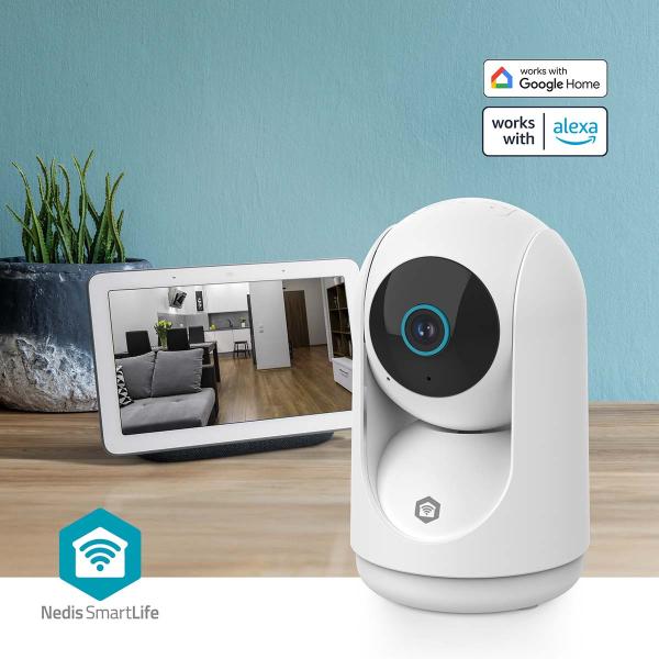 SmartLife Innenkamera | 3MP Full HD 1296p | Pan tilt | Cloud Storage (optional) / microSD (not enthalten) / Onvif | mit Bewegungssensor | Nachtsicht | Weiss