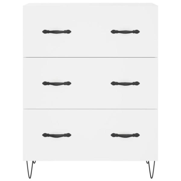Highboard Weiß 69,5x34x180 cm Holzwerkstoff