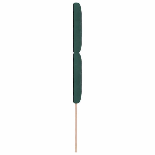 LED Kopfteil mit LED -Streifenleuchten Dunkelgrün 90 cm Samt
