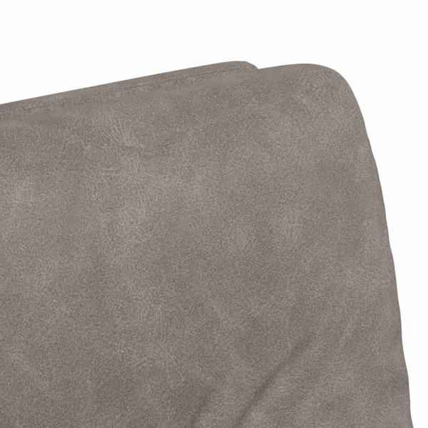 Esszimmerstühle mit Rad 2 pcs Grau 57 x 67 x 95 cm Kunstleder