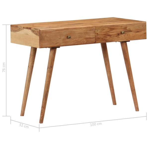 Schreibtisch 100 x 51 x 76 cm Massivholz Akazie