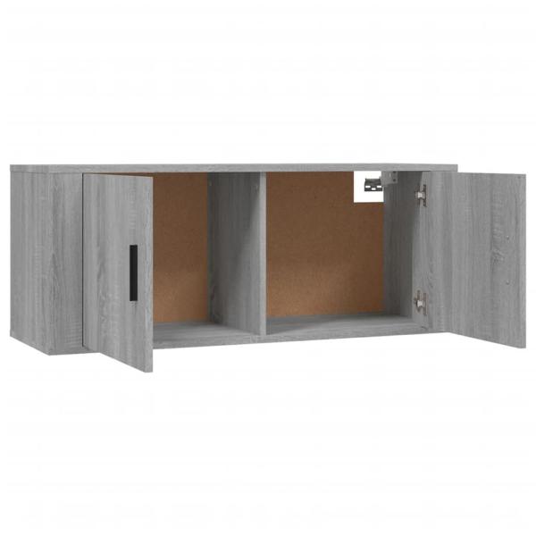 ARDEBO.de - TV-Wandschränke 3 Stk. Grau Sonoma 100x34,5x40 cm