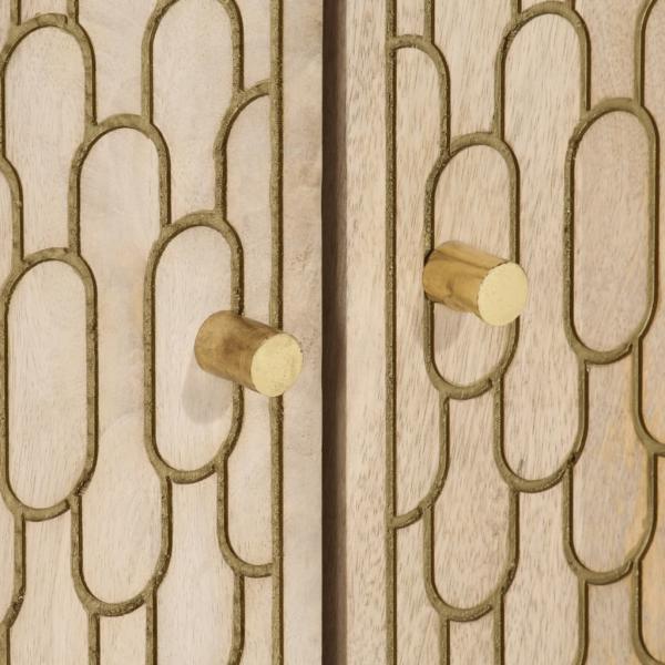Waschbeckenunterschrank 62x33x58 cm Massivholz Mango