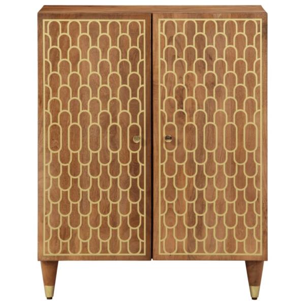 Beistellschrank 60x33x75 cm Massivholz Mango