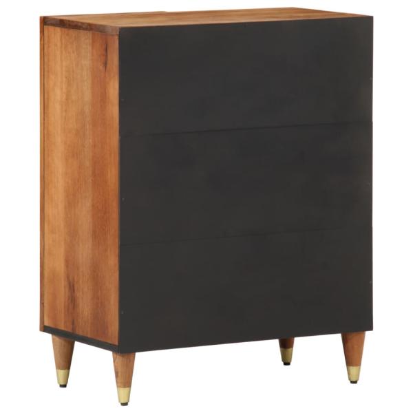 Beistellschrank 60x33x75 cm Massivholz Mango