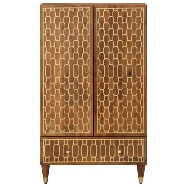 Highboard 60x33x100 cm Massivholz Mango