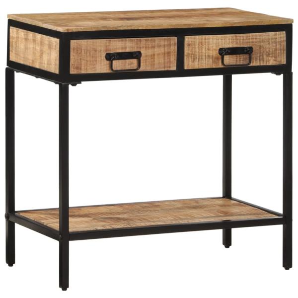 Konsolentisch 70x35x70 cm Raues Massivholz Mango