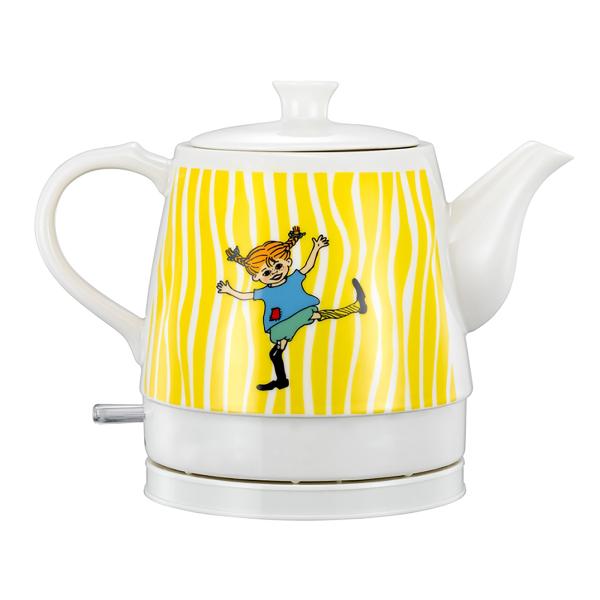 Pippi Langstrumpf Keramik-Wasserkocher - 0,8 Liter - Happy Pippi Design
