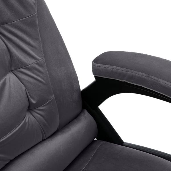 Bürostuhl Dunkelgrau Samt