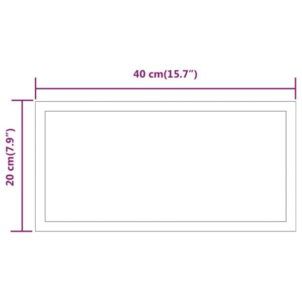 LED-Badspiegel 20x40 cm