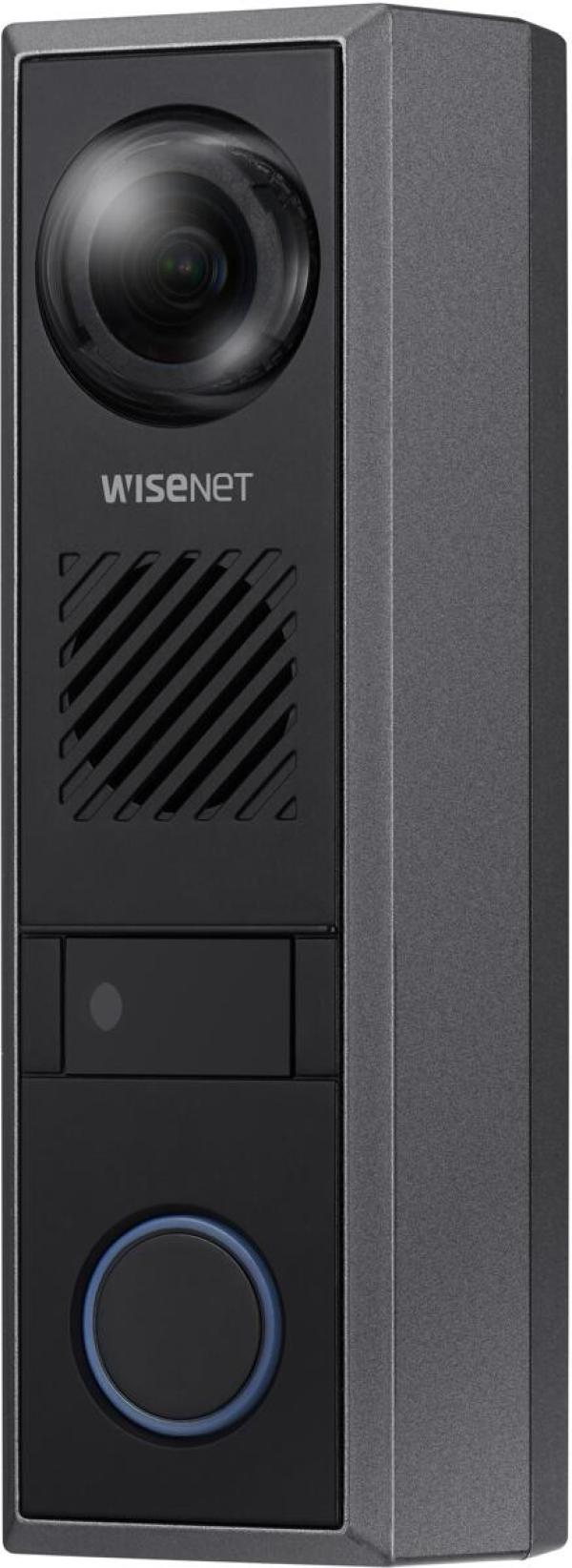 Hanwha Vision 2MP Gegensprechanlage, IR 5m, PoE: 12VDC, IP65, IK08, schwarz (TID-600R)