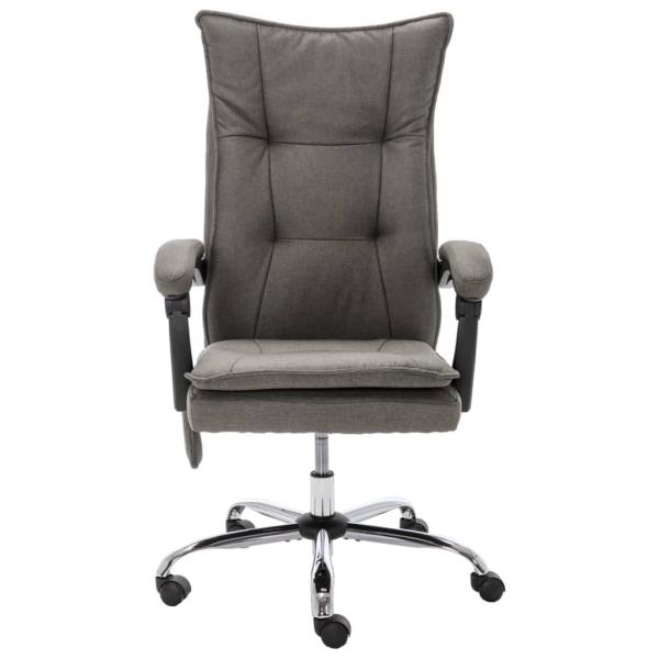 Massage-Bürostuhl Grau Stoff