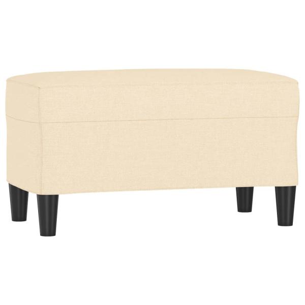 Sitzbank Creme 70x35x41 cm Stoff