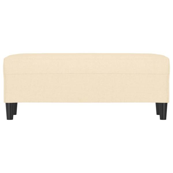 Sitzbank Creme 100x35x41 cm Stoff