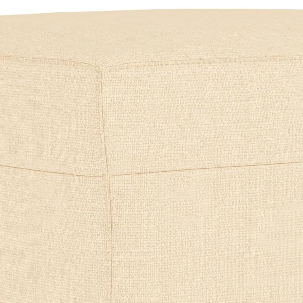 Sitzbank Creme 100x35x41 cm Stoff