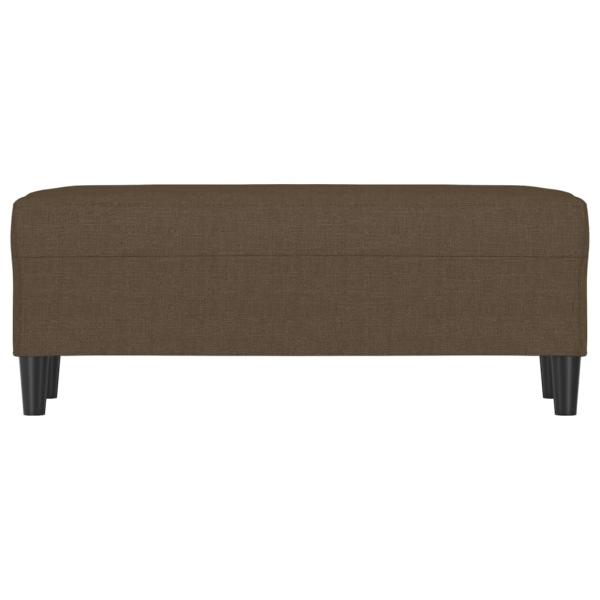 Sitzbank Braun 100x35x41 cm Stoff