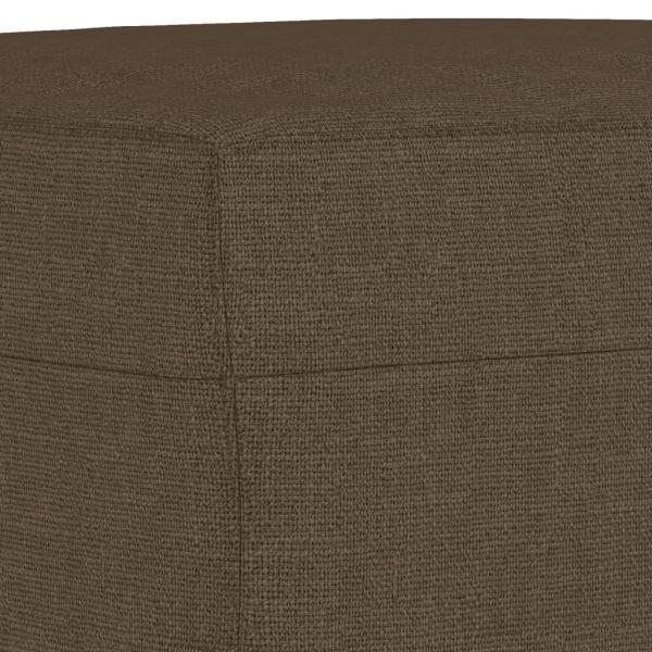 Sitzbank Braun 100x35x41 cm Stoff