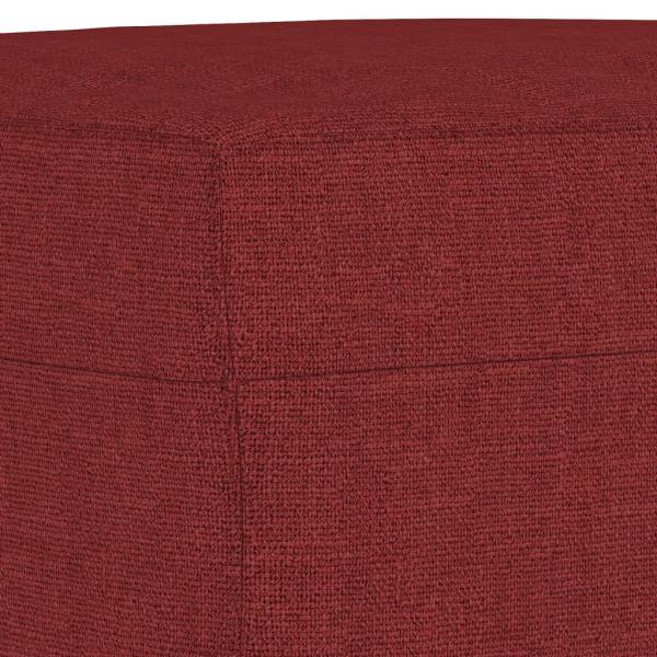 Sitzbank Weinrot 100x35x41 cm Stoff
