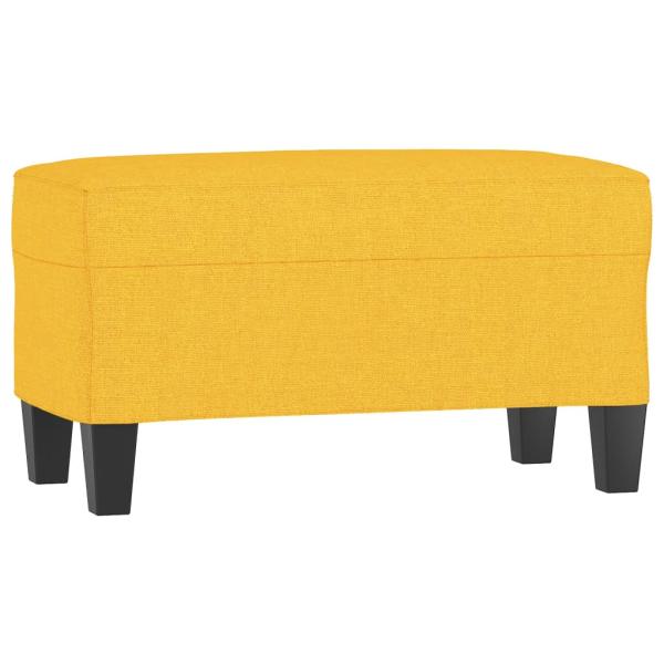 Sitzbank Hellgelb 70x35x41 cm Stoff