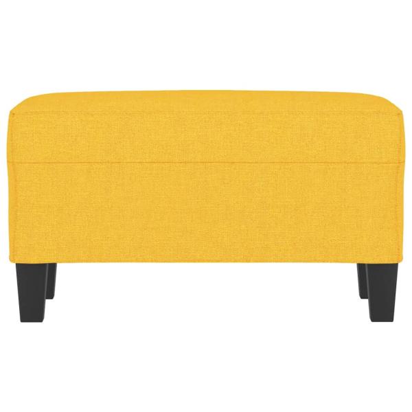 Sitzbank Hellgelb 70x35x41 cm Stoff