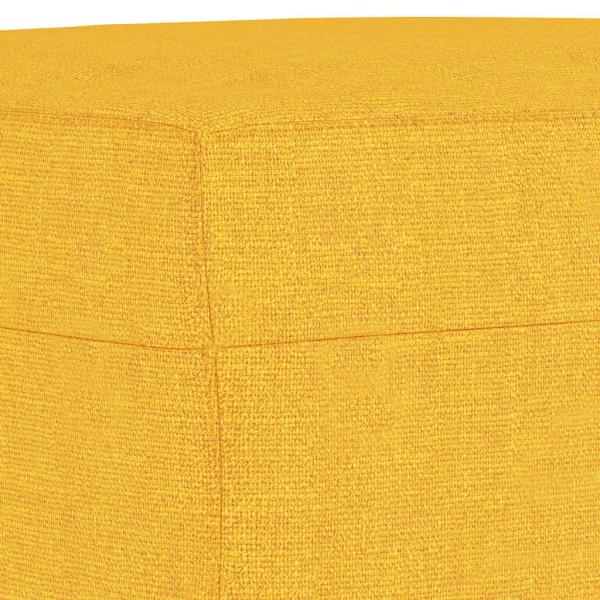 Sitzbank Hellgelb 70x35x41 cm Stoff