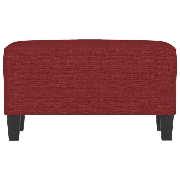 Sitzbank Weinrot 70x35x41 cm Stoff