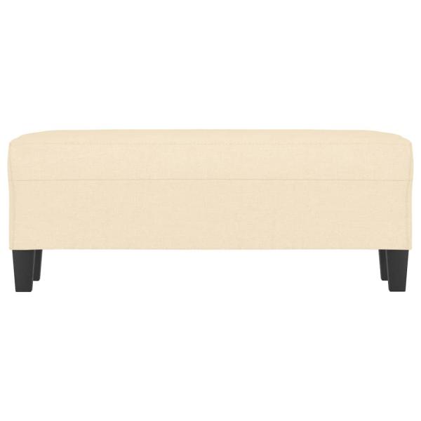 Sitzbank Creme 100x35x41 cm Stoff
