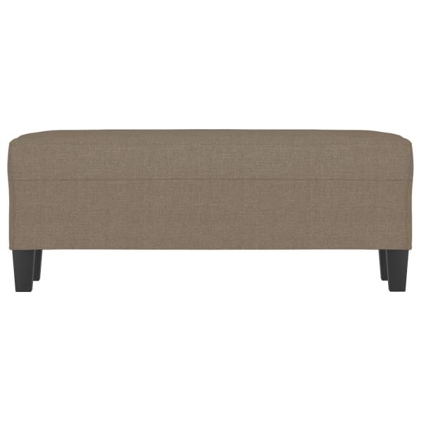 Sitzbank Taupe 100x35x41 cm Stoff