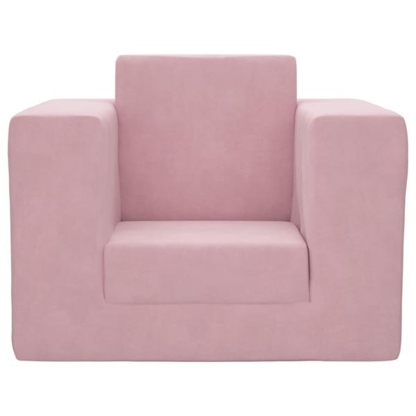 Schlafsofa für Kinder Rosa Weicher Plüsch