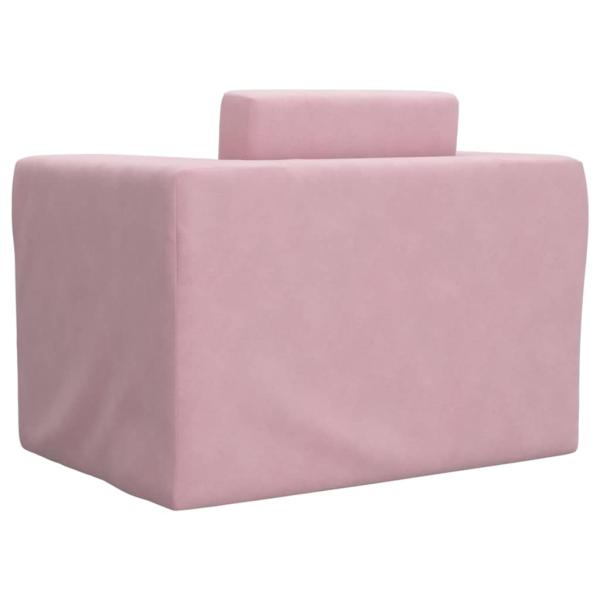 Schlafsofa für Kinder Rosa Weicher Plüsch