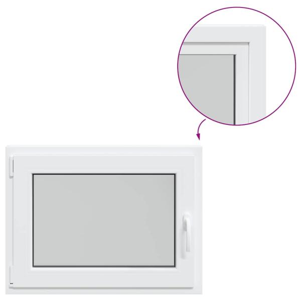 Kellerfenster "RISOR" 80x60 cm Drehkipp DIN Links Weiß