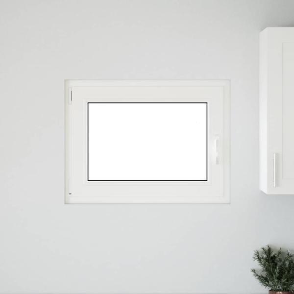 Kellerfenster "RISOR" 80x60 cm Drehkipp DIN Links Weiß