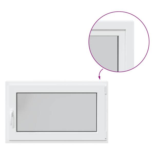 Kellerfenster "RISOR" 100x60 cm Drehkipp DIN Rechts Weiß