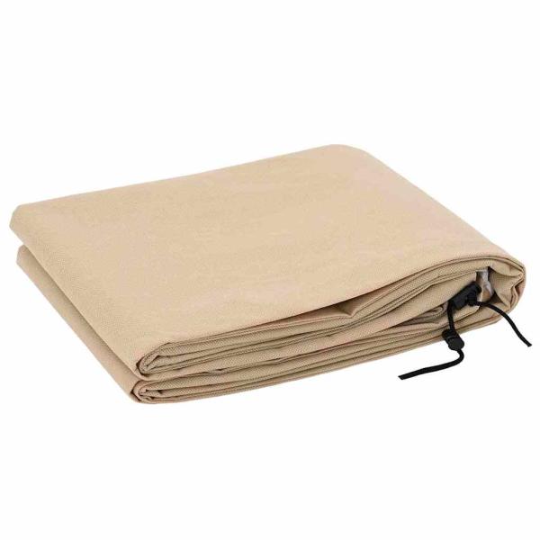 Frostschutzpflanzenfleeceabdeckungen 5 pcs Beige 1,55 x 1,55 m