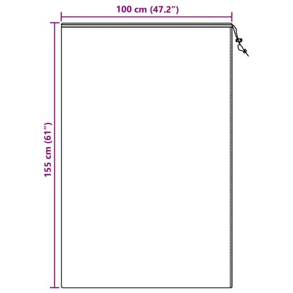 Frostschutzpflanzenfleeceabdeckungen 5 pcs Grün 1,55 x 1 m