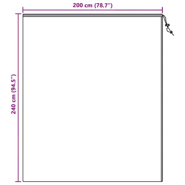 Frostschutzpflanzenfleeceabdeckungen 3 pcs Beige 2,4 x 2 m