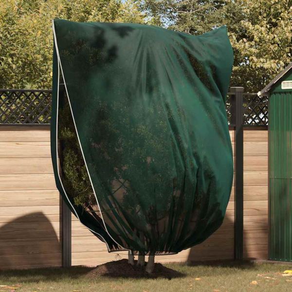 ARDEBO.de - Frostschutzpflanzenfleeceabdeckungen 3 pcs Grün 2,4 x 2 m