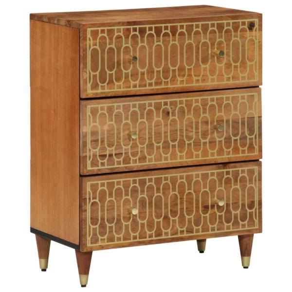 Beistellschränke 3 Stk. 60x33x75 cm Massivholz Mango