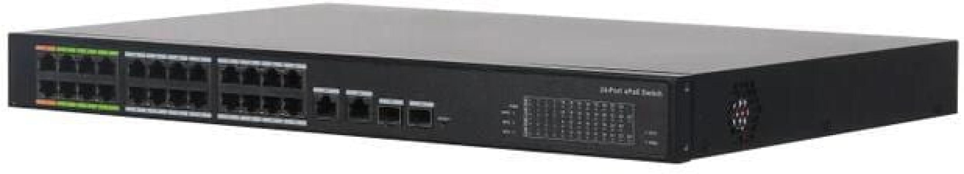ARDEBO.de Burg Guard BWnet-12632 Gigabit,24-Port PoE Switch,max.300W af/at, 24x10/100Mbps Ethernet, 2xGigabit combo ports ( 586030 )