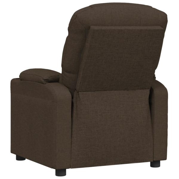 Relaxsessel Elektrisch Dunkelbraun Stoff