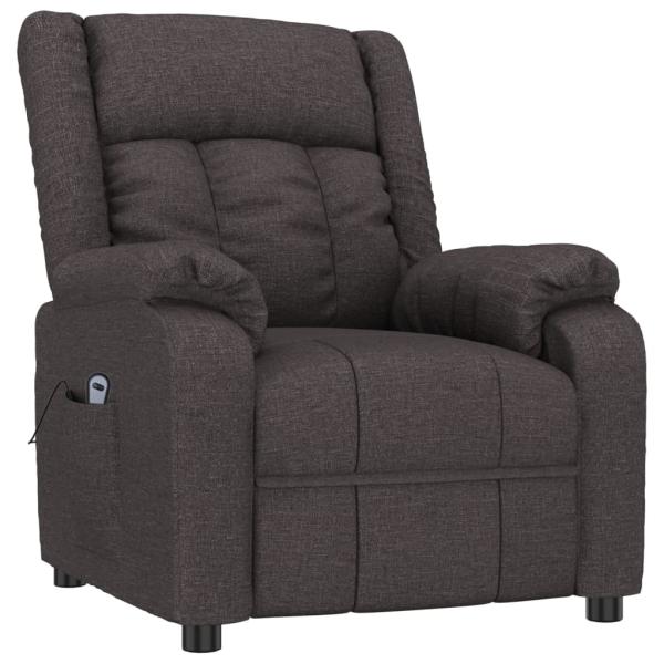 Relaxsessel Elektrisch Dunkelbraun Stoff