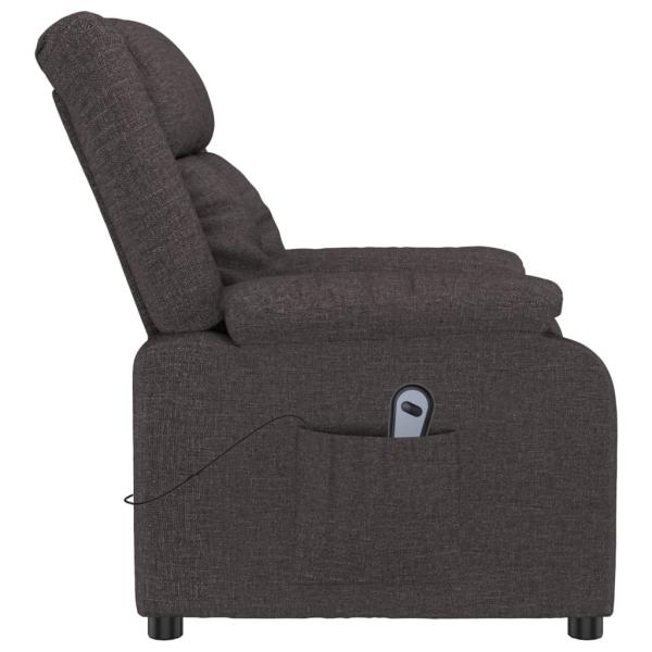 Relaxsessel Elektrisch Dunkelbraun Stoff