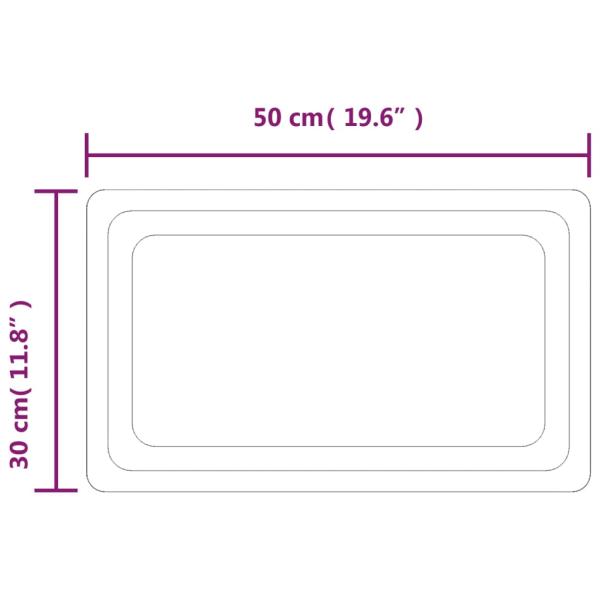 LED-Badspiegel 30x50 cm