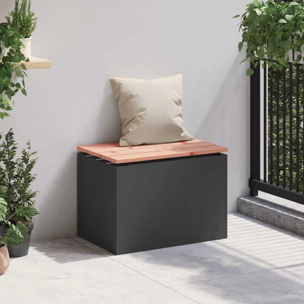 Gartenbank Schwarz 60 x 40 x 43 cm