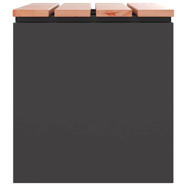 Gartenbank Schwarz 60 x 40 x 43 cm