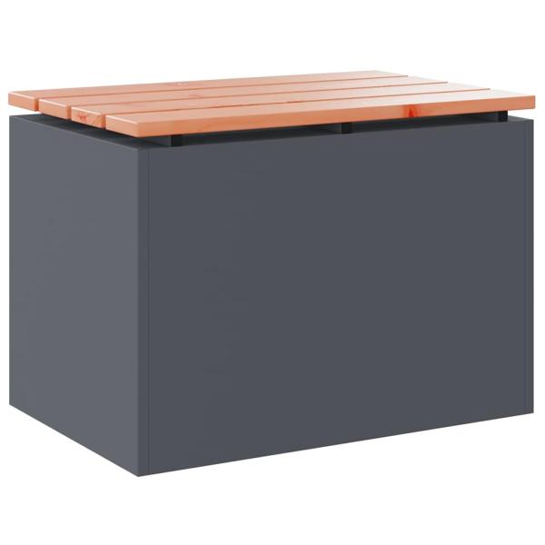Gartenbank Anthrazit 60 x 40 x 43 cm Stahl