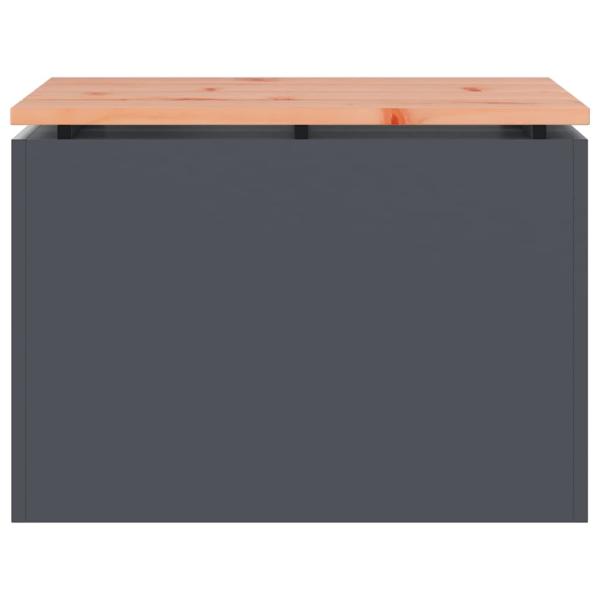 Gartenbank Anthrazit 60 x 40 x 43 cm Stahl