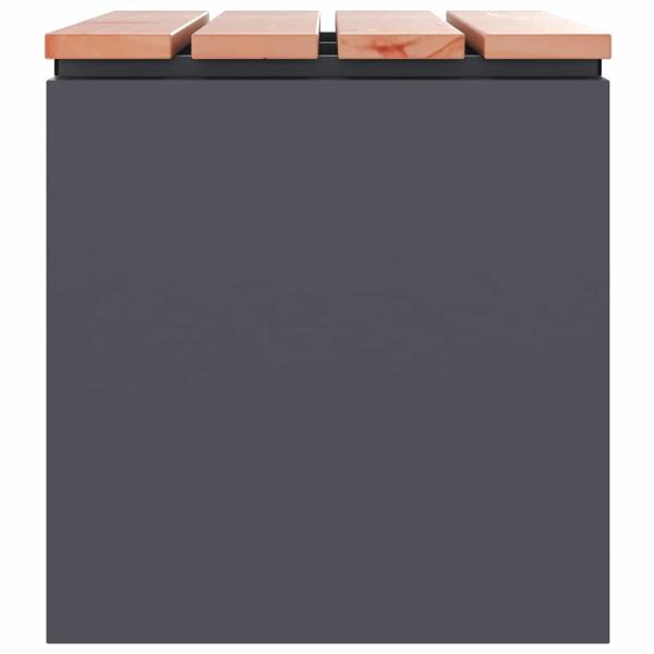 Gartenbank Anthrazit 60 x 40 x 43 cm Stahl