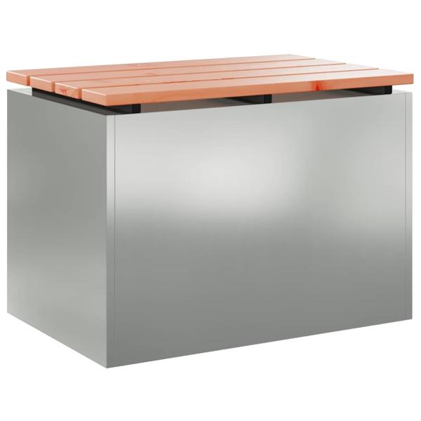 Gartenbank Silber 60 x 40 x 43 cm Verzinkter Stahl